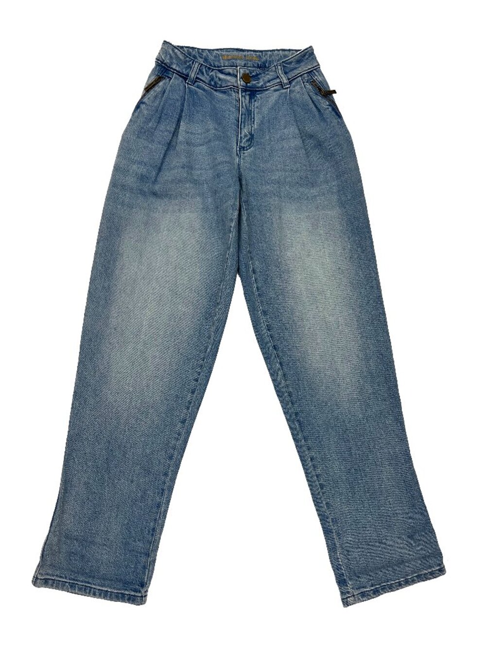 Michael Kors Carrot Pleated Front Tapered Mom Jeans 00 Womens 24 x 31